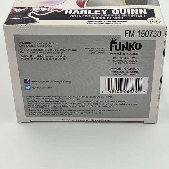 Funko Pop NEW Harley Quinn 72 Batman Collectible Vinyl Figure Slight Box Damage - Picture 7 of 8
